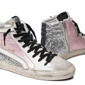 Golden goose slide high tops 7